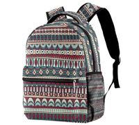 RODAILYCAY Bohemia Florals - Zaino per la scuola, per bambini, impermeabile, casual, per libri, computer portatile, per uomo e donna, Multicolore 3, 29.4x20x40cm/11.5x8x16 in, Casual