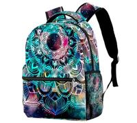 RODAILYCAY Boho Bohemia Native American School Backpack Impermeabile Zaino Casual Daypack Book Bag Borsa per Laptop per Uomo Donna, Multicolore 3, 29.4x20x40cm/11.5x8x16 in, Casual