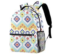 RODAILYCAY Boho Bohemia Native American School Backpack Impermeabile Zaino Casual Daypack Book Bag Borsa per Laptop per Uomo Donna, Multicolore 2., 29.4x20x40cm/11.5x8x16 in, Casual