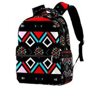 RODAILYCAY Boho Bohemia Native American School Backpack Impermeabile Zaino Casual Daypack Book Bag Borsa per Laptop per Uomo Donna, Multicolore 1., 29.4x20x40cm/11.5x8x16 in, Casual