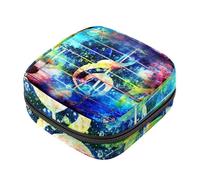 RODAILYCAY Borsa per assorbenti con cerniera, morbida borsa per assorbenti mestruali, borsa per appunti musicali per assorbenti igienici, borsa porta tamponi