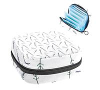 RODAILYCAY Borsa per assorbenti con cerniera, morbida borsa per assorbenti mestruali, Nature is Beautiful Storage Bag per assorbenti igienici, porta tamponi