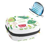 RODAILYCAY Borsa per assorbenti igienici, borsa portatile per coppette mestruali, borsa per il primo ciclo mestruale per donne e ragazze, borsa imbottita con cerniera per alimenti vegani