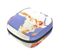 RODAILYCAY Borsa per coppette mestruali con cerniera, sacchetti per assorbenti igienici, mappa del continente africano, morbidi tamponi per raccogliere assorbenti, borsa per ragazze donne signore