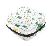 RODAILYCAY Borsa per il primo ciclo mestruale per ragazze, salvaslip per mestruazioni, porta assorbenti per allattamento con cerniera e farfalla verde, organizer per tovaglioli