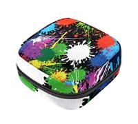 RODAILYCAY Borsa portaoggetti per assorbenti igienici, elementi invernali blu scuro per il primo ciclo mestruale, borsa per ragazze e donne, sacchetto per coppette mestruali femminili sacchetti per