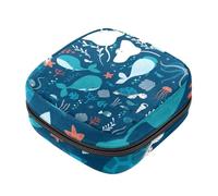 RODAILYCAY Borsa portaoggetti per assorbenti igienici, graziosa borsa estiva con elementi in stile cartone animato, per ragazze e donne, borsa per coppette mestruali femminili, Multicolore 9,