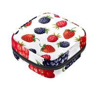 RODAILYCAY Borsa portaoggetti per assorbenti igienici, motivo impronta di gatto, rosa, per ragazze e donne, per coppette mestruali femminili, Multicolore 2, 4.7x6.6x6.6 in/12x17x17 cm