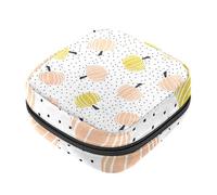 RODAILYCAY Borsa portaoggetti per assorbenti igienici, motivo impronta di gatto, rosa, per ragazze e donne, per coppette mestruali femminili, multicolore 3, 4.7x6.6x6.6 in/12x17x17 cm