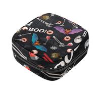 RODAILYCAY Borsa portaoggetti per assorbenti igienici, motivo impronta di gatto, rosa, per ragazze e donne, per coppette mestruali femminili, Multicolore 9, 4.7x6.6x6.6 in/12x17x17 cm