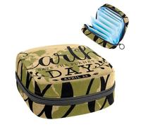 RODAILYCAY Borsa portaoggetti per sanitari, supporto per assorbenti infermieristici, borse mestruali con cerniera Giornata della Terra 22 aprile Save The Planet Vintage World Map Feminine mestruale
