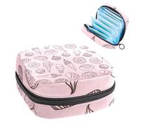RODAILYCAY Borsa portaoggetti per sanitari, supporto per assorbenti per allattamento, con cerniera, borse mestruali, dessert, gelati, ciambelle, torte, mestruali femminili, organizer per tamponi