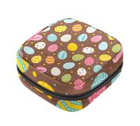 RODAILYCAY Borsa portaoggetti per tovaglioli igienici, uova di Pasqua colorate per il primo periodo, borsa per ragazze e donne, sacchetto per coppette mestruali femminili sacchetti per tamponi