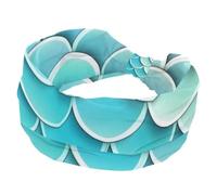 RODAILYCAY Cerchietti larghi da donna, fascia a turbante antiscivolo, comode fasce per capelli annodate, fascia elastica per capelli con squame di sirena, accessori per capelli alla moda