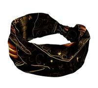 RODAILYCAY Cerchietti larghi elasticizzati per capelli da strega di Halloween, fasce per capelli da donna, fasce per capelli alla moda, fascia per il sudore per yoga, allenamento, accessori per