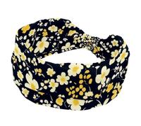 RODAILYCAY Cerchietto a turbante da donna, morbido e largo, motivo floreale ditsy senza cuciture, nodo intrecciato, fascia elastica, accessori per capelli alla moda