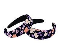 RODAILYCAY Confezione da 2 fasce per capelli per donne e ragazze, con fiori colorati e senza cuciture, antiscivolo, per il trucco, per la doccia