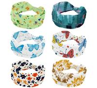 RODAILYCAY Confezione da 6 fasce per capelli da donna intrecciate a croce, morbide fasce per capelli per sudore, scienza e tecnologia, per costruzione scientifica e tecnologica, fascia larga elastica