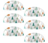 RODAILYCAY Confezione da 6 maniglie per cassetti da cucina con albero di Natale, maniglie per armadietti con doppi fori, pomelli per armadietti da cucina per cassettiere, ferramenta per mobili
