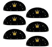 RODAILYCAY Confezione da 6 pomelli per armadietti, a forma di corona, con viti, 8,9 cm, moderne, per cassetti, armadi, porte