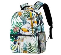 RODAILYCAY Dolphin under Sea - Zaino per la scuola, per bambini, casual, per libri e computer portatili, per uomo e donna, Multicolore 2., 29.4x20x40cm/11.5x8x16 in, Casual