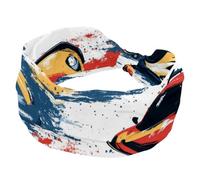 RODAILYCAY Fasce larghe da donna, comode fasce per capelli annodate, turbante antiscivolo, fascia elastica colorata per auto sportive, accessori per capelli alla moda