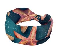 RODAILYCAY Fasce per capelli da donna, con croce intrecciata, fasce elastiche per capelli a forma di stella marina, morbide e antiscivolo, per allenamento, yoga, accessori per capelli alla moda