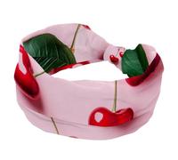RODAILYCAY Fasce per capelli da donna, elastiche, accessori per capelli, color ciliegia, ampia e morbida, per yoga, allenamento, sport, corsa, viaggi