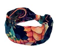 RODAILYCAY Fasce per capelli da donna, fasce per capelli annodate intrecciate, fasce elastiche per capelli a forma di cavalluccio marino, antiscivolo, per yoga, sport, turbante