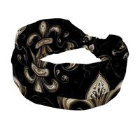 RODAILYCAY Fascia larga con motivo astratto di iride, fascia elastica per capelli, fascia per capelli attorcigliata, accessorio per capelli da donna