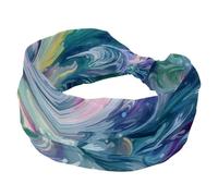 RODAILYCAY Fascia larga elastica per capelli, fascia per capelli attorcigliata, turbante misterioso che scorre artisticamente, accessorio per capelli da donna