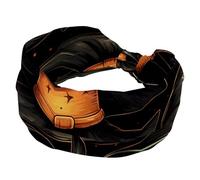 RODAILYCAY Fascia per capelli da donna, annodata, larga fascia per capelli antiscivolo, cappello da strega di Halloween, morbido turbante elastico per ragazza