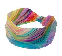 RODAILYCAY Fascia per capelli da donna che scorre astratta varie sfumature trama a vortice morbida fascia elastica sportiva fascia per capelli antiscivolo accessori per capelli annodata attorcigliata