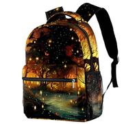 RODAILYCAY Firefly, zaino da viaggio per computer portatile, zaino per scuola superiore, grande borsa per libri, zaino carino per uomo e donna, Multicolore 1., 29.4x20x40cm/11.5x8x16 in, Casual