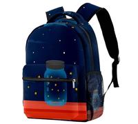 RODAILYCAY Firefly, zaino per la scuola, grande capacità, da viaggio, per computer portatile, impermeabile, per adolescenti, ragazze, ragazzi, adatto per notebook da 15,6 pollici