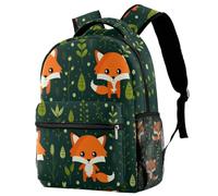 RODAILYCAY Foxes - Zaino per computer portatile, resistente, per scuola, università, scuola superiore, resistente all'acqua, per viaggi ed escursioni