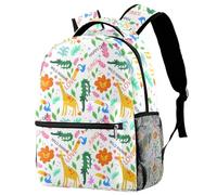 RODAILYCAY Let's Go Surfing - Zaino per la scuola, per bambini, casual, per libri e computer portatili, per uomo e donna, Multicolore 9, 29.4x20x40cm/11.5x8x16 in, Casual