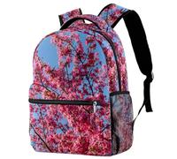 RODAILYCAY Rabbit Ride a Bicycle Travel Laptop Backpack, High School Backpack, Large Bookbag, Cute Backpack for Men Women, Multicolore 2., 29.4x20x40cm/11.5x8x16 in, Casual