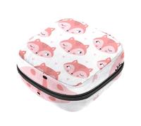 RODAILYCAY Sacchetti di stoccaggio del tovagliolo sanitario per le donne, borsa mestruale di grande capacità, borse mestruali animali volpi borse mestruali borse del supporto della raccolta