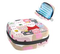 RODAILYCAY Sacchetti per assorbenti igienici da donna, borsa mestruale di grande capacità, borsa per assorbenti mestruali, elementi natalizi arancioni, caramelle di pan di zenzero, borse mestruali,