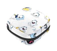 RODAILYCAY Sacchetti per assorbenti igienici da donna, borsa mestruale di grande capacità, borsa per il ciclo mestruale di Natale con orso fiocco di neve viola intenso borse mestruali borse porta