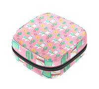 RODAILYCAY Sacchetti per assorbenti igienici da donna, borsa per assorbenti mestruali di grande capacità, motivo baseball retrò blu retrò borse mestruali borse per il ciclo mestruale, borsa porta