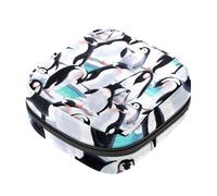 RODAILYCAY Sacchetti per assorbenti igienici da donna, borsa per assorbenti mestruali di grande capacità, motivo blu con denti di squalo arrabbiati di mare, borse mestruali per tamponi, Multicolore 6,