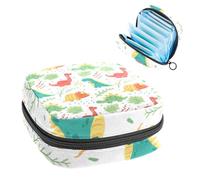 RODAILYCAY Sacchetti per assorbenti igienici da donna, grande capacità, borsa per assorbenti mestruali, lettere d'amore, borse mestruali vintage, borsa porta tamponi, Multicolore 8, 4.7x6.6x6.6