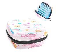 RODAILYCAY Sacchetti per assorbenti igienici da donna, grande capacità mestruale Pad Bag, elementi carini Little Princess borse mestruali borse mestruali, tamponi raccogliere borsa titolare,
