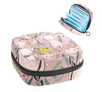 RODAILYCAY Sacchetti per assorbenti igienici da donna, grande capacità mestruale Pad Bag, elementi carini Little Princess borse mestruali borse mestruali, tamponi raccogliere borsa titolare,