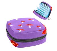RODAILYCAY Sacchetti per assorbenti igienici da donna, grande capacità mestruale Pad Bag, elementi carini Little Princess borse mestruali borse mestruali, tamponi raccogliere borsa titolare,