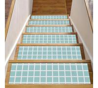 RODAILYCAY Tappetini per scale per gradini in legno, griglia antiscivolo, semplici, 15 pezzi, 20,3 x 76,2 cm, tappetini per scale per interni, tappetini di sicurezza per bambini, anziani e animali