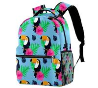 RODAILYCAY Whale Jellyfish Deep Sea School Backpack Kids Backpack Casual Daypack Book Bag Laptop Bag per uomo donna, Multicolore 9, 29.4x20x40cm/11.5x8x16 in, Casual