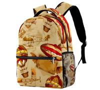 RODAILYCAY Zaino da viaggio per computer portatile carino Tucano zaino scuola superiore grande capacità Bookbag carino zaino per uomini donne, Multicolore 6., 29.4x20x40cm/11.5x8x16 in, Casual